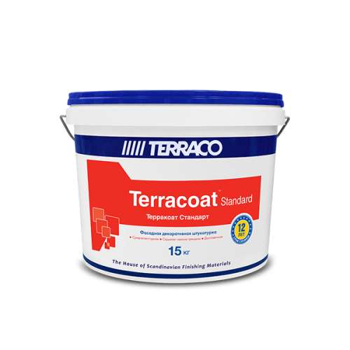 TERRACOAT STANDART Декоративная штукатурка на акриловой основе, 25 кг ведро, Terraco – ТСК Дипломат